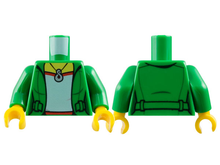 Plaatje in Gallery viewer laden, LEGO® los onderdeel Lijf met Motief Groen 973pb1963c01