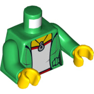 Plaatje in Gallery viewer laden, LEGO® los onderdeel Lijf met Motief Groen 973pb1963c01