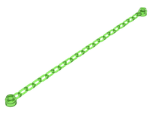 Plaatje in Gallery viewer laden, LEGO® los onderdeel Ketting Doorschijnend Helder Groen 30104