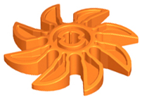 LEGO® los onderdeel Propellor in kleur Oranje 41530