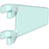 Plaatje in Gallery viewer laden, LEGO® los onderdeel Vlag Doorzichtig Lichtblauw 44676