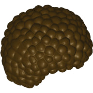 Plaatje in Gallery viewer laden, LEGO® los onderdeel Haar in kleur Donker Bruin 87995