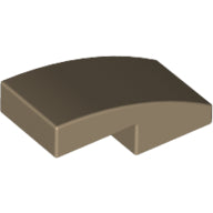 Plaatje in Gallery viewer laden, LEGO® los onderdeel Dakpan Gebogen Donker Geelbruin 11477