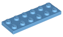 LEGO® los onderdeel Plaat Algemeen Medium Blauw 3795