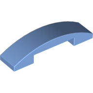 Plaatje in Gallery viewer laden, LEGO® los onderdeel Dakpan Gebogen Medium Blauw 93273