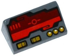LEGO® Dakpan met Motief Donker Blauwachtig Grijs 85984pb077