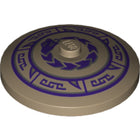 LEGO® onderdeel Schaal met Motief Donker Geelbruin 3960pb031