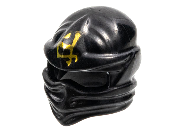 LEGO® los onderdeel Hoofddeksels in kleur Zwart 98133pb08