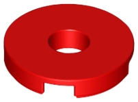 LEGO® los onderdeel Tegel Rond in kleur Rood 15535
