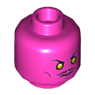 Plaatje in Gallery viewer laden, LEGO® los onderdeel Hoofd in kleur Donker Roze 3626pb1269