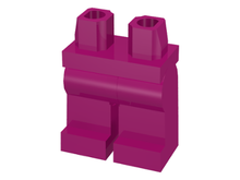 Plaatje in Gallery viewer laden, LEGO® los onderdeel Benen in kleur Magenta 970c00