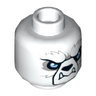 Plaatje in Gallery viewer laden, LEGO® los onderdeel Hoofd in kleur Wit 3626pb1255