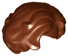 LEGO® los onderdeel Haar in kleur Roodachtig Bruin 11256