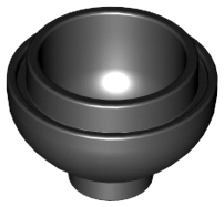 LEGO® los onderdeel Steen Rond in kleur Zwart 15395