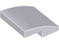 LEGO® onderdeel Dakpan Gebogen Licht Blauwachtig Grijs 15068