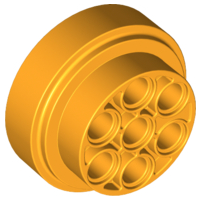 LEGO® los onderdeel Wiel in kleur Helder Licht Oranje 60208