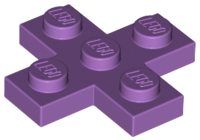 LEGO® los onderdeel Plaat Aangepast Medium Lavendel 15397