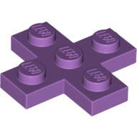 Plaatje in Gallery viewer laden, LEGO® los onderdeel Plaat Aangepast Medium Lavendel 15397