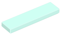 Plaatje in Gallery viewer laden, LEGO® los onderdeel Tegel Algemeen in kleur Licht Aqua 2431