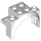 LEGO® los onderdeel Spatbord in kleur Wit 18974