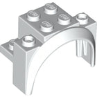 LEGO® los onderdeel Spatbord in kleur Wit 18974