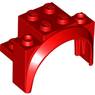Plaatje in Gallery viewer laden, LEGO® los onderdeel Spatbord in kleur Rood 18974
