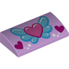 LEGO® Dakpan Gebogen met Motief Lavendel 88930pb051