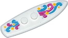 Plaatje in Gallery viewer laden, LEGO® los onderdeel Accessoire met Motief Wit 90397pb005