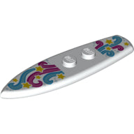 Plaatje in Gallery viewer laden, LEGO® los onderdeel Accessoire met Motief Wit 90397pb005