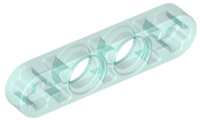 LEGO® Technische Hefbalk Doorzichtig Lichtblauw 32449