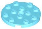LEGO® los onderdeel Plaat Rond Medium Azuurblauw 60474