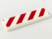 Plaatje in Gallery viewer laden, LEGO® los onderdeel Tegel met Motief in kleur Wit 2431p02