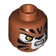 Plaatje in Gallery viewer laden, LEGO® los onderdeel Hoofd in kleur Donker Oranje 3626cpb1299