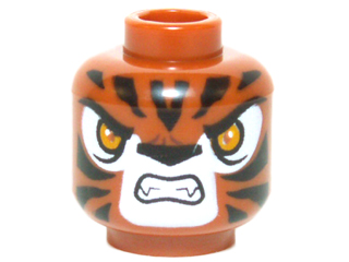 LEGO® los onderdeel Hoofd in kleur Donker Oranje 3626cpb1299