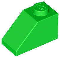 Plaatje in Gallery viewer laden, LEGO® los onderdeel Dakpan Algemeen in kleur Fel Groen 3040