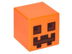 LEGO® los onderdeel Hoofd Aangepast Oranje 19729pb001