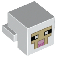 Plaatje in Gallery viewer laden, LEGO® onderdeel Dier Onderdelen met Motief Wit 19727pb013