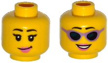 Plaatje in Gallery viewer laden, LEGO® los onderdeel Hoofd in kleur Geel 3626cpb1277
