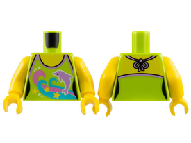 LEGO® los onderdeel Lijf met Motief Limoen 973pb1890c01