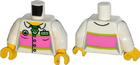 LEGO® los onderdeel Lijf met Motief Wit 973pb1935c01