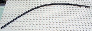 LEGO® los onderdeel Slang Stijf in kleur Zwart 75c32