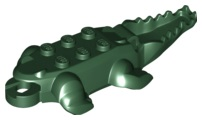 Plaatje in Gallery viewer laden, LEGO® los onderdeel Dier Onderdelen Donkergroen 18904