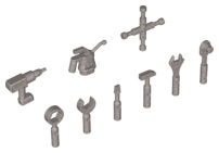 LEGO® los onderdeel Accessoire in kleur Zilver 11402