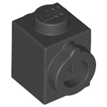 LEGO® los onderdeel Steen Aangepast in kleur Zwart 15411
