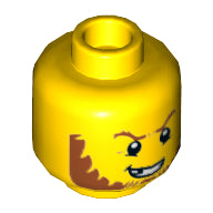 Plaatje in Gallery viewer laden, LEGO® los onderdeel Hoofd in kleur Geel 3626pb1291
