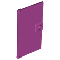 LEGO® los onderdeel Deur in kleur Magenta 60616