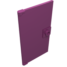 Plaatje in Gallery viewer laden, LEGO® los onderdeel Deur in kleur Magenta 60616