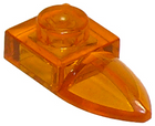 LEGO® los onderdeel Plaat Aangepast Doorzichtig Oranje 49668