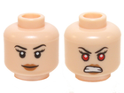 LEGO® los onderdeel Hoofd in kleur Lichte Noga 3626pb1227