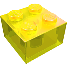 Plaatje in Gallery viewer laden, LEGO® los onderdeel Steen in kleur Doorzichtig Geel 3003